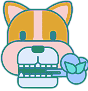 Dog Brushing Teeth Logo